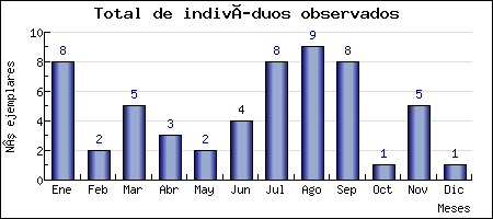 Distribución mortalidad lechuza común por meses